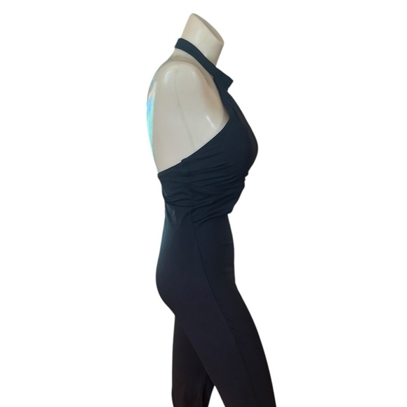 Popilush Black Halter Jumpsuit Medium - Picture 5 of 9